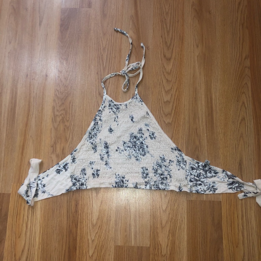Floral halter top
